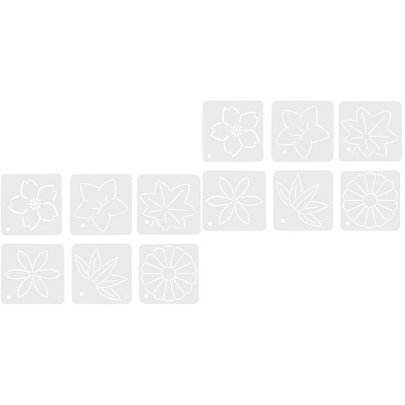 12 pcs Reusable Quilting Templates Sewing Handmade Stencils Sewing Templates