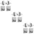 thumbnail image 1 of 12 pcs  Stainless Steel Towel Hook Bathroom Kitchen Towel Holder Wall Hand Towel Holder, 1 of 6