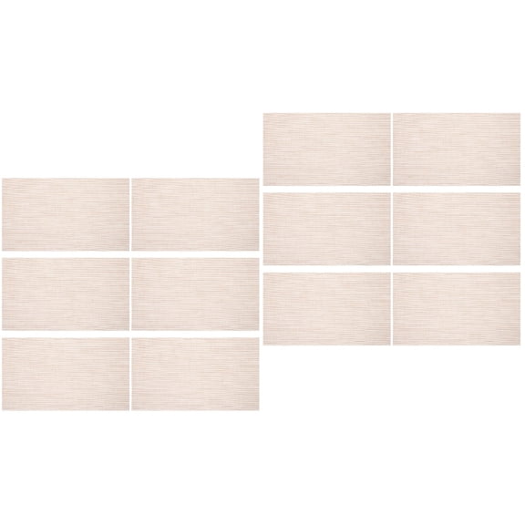 12 pcs Table Mat Household Place Mat PVC Place Mat Hotel Dining Table Supply Placemat