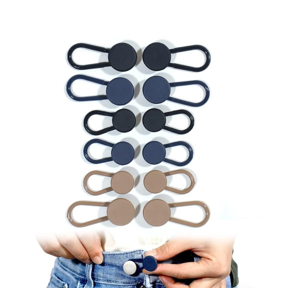 12 pcs button extenders for jeans, button extenders for jeans, button extenders for pants, waist extenders for pants