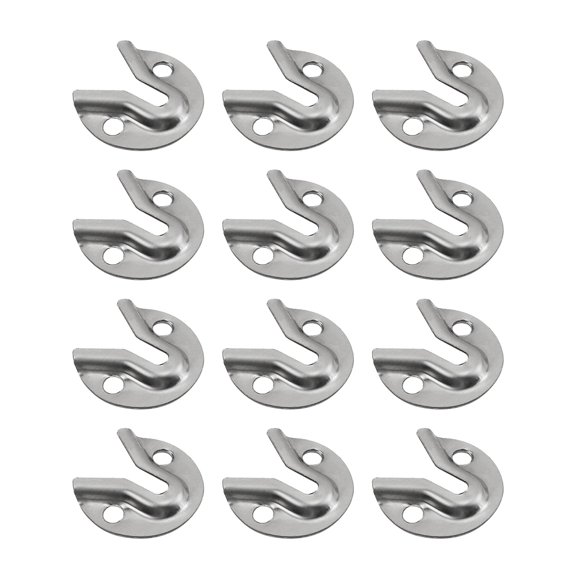 12-piece Stainless Steel Flush Mount Brackets Headboard Wall Fixings Easy Installs Flush Concealed Mount