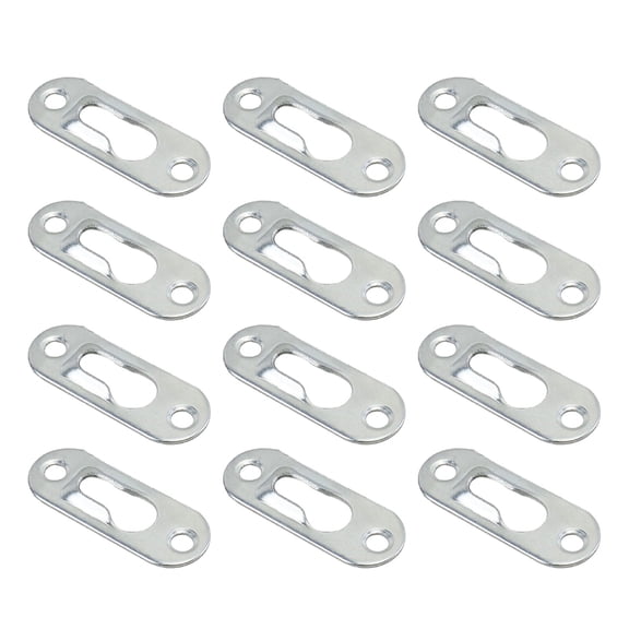 12 Pack Flush Mount Brackets Secure & Stylish Wall Fixings Stainless Steel Flush Mount Brackets for Headboard