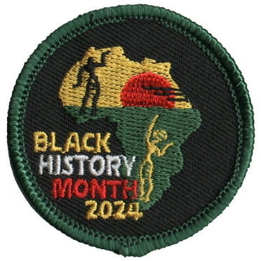 12 pieces 2" Custom Activity Scouts Applique Fun Patches - 2024 Black History Month Patch