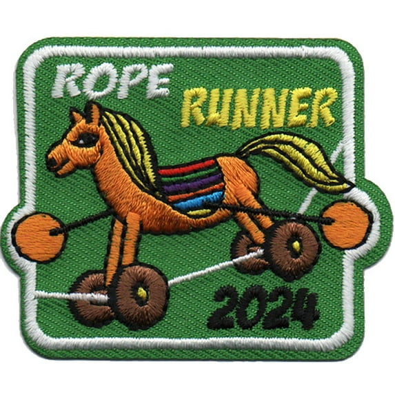 12 pieces 2" Custom Activity Scouts Applique Fun Patches - 2024 Rope Runner Patch