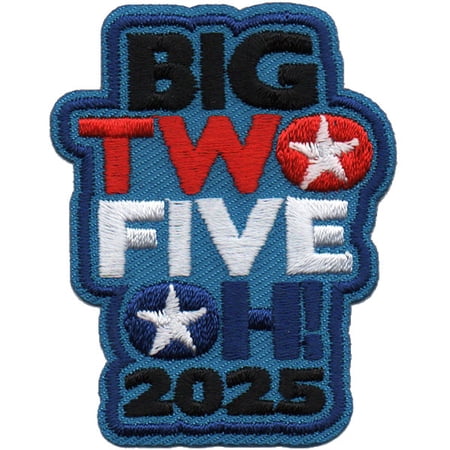 12 pieces 2" Custom Activity Scouts Applique Fun Patches - 2025 Big Two Five Patch