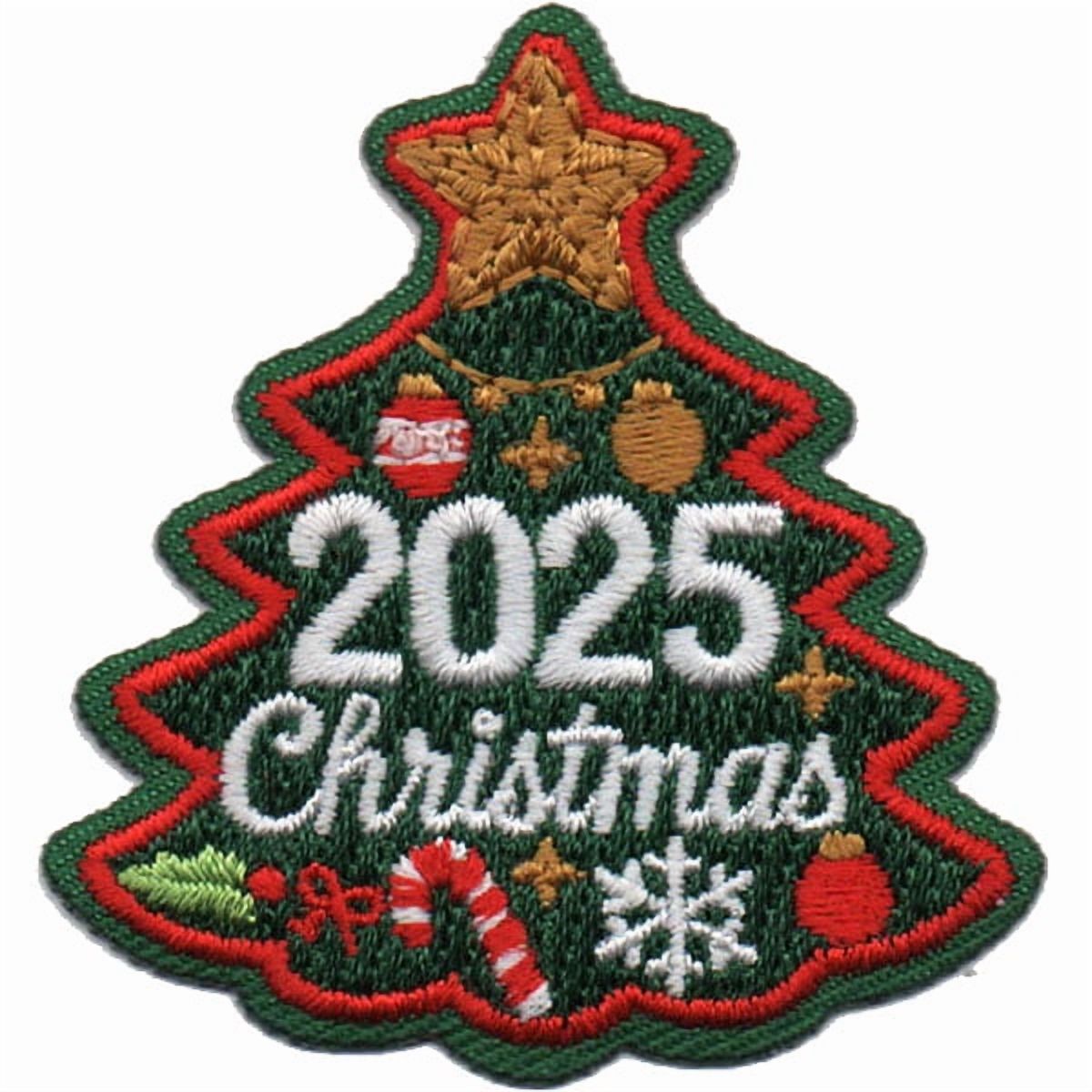 12 pieces 2" Custom Activity Scouts Applique Fun Patches - 2025 Christmas Patch