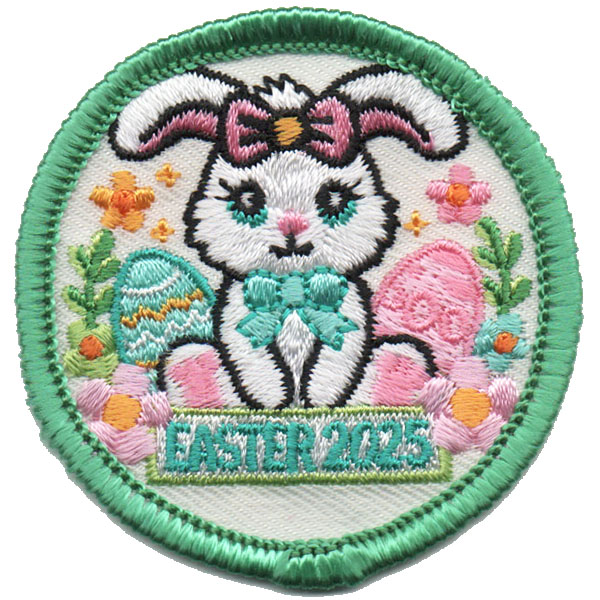 12 pieces 2" Custom Activity Scouts Applique Fun Patches - 2025 Easter Patch