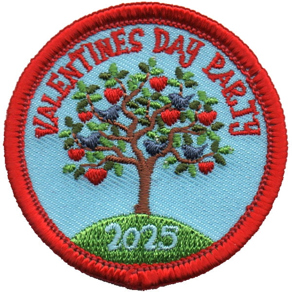 12 pieces 2" Custom Activity Scouts Applique Fun Patches - 2025 Valentine’s Day Party