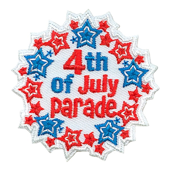 12 pieces 2" Custom Activity Scouts Applique Fun Patches - 4th Of July Parade Patch 2