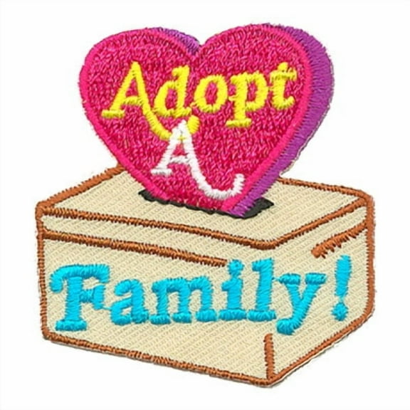 12 pieces 2" Custom Activity Scouts Applique Fun Patches - Adopt A Family Patch 1