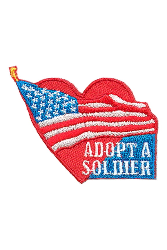 12 pieces 2" Custom Activity Scouts Applique Fun Patches - Adopt a Soldier Patch 2