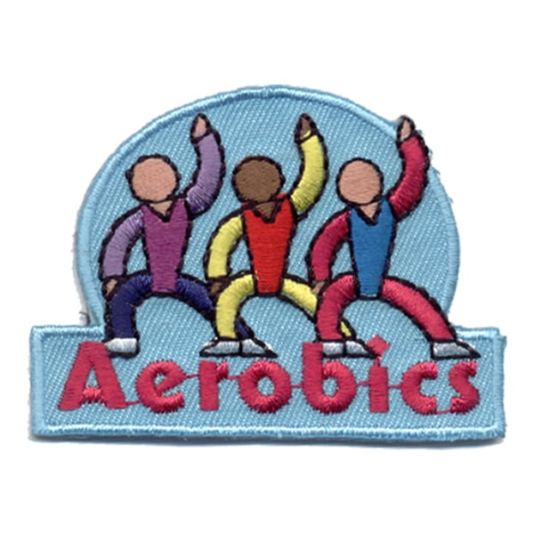12 pieces 2" Custom Activity Scouts Applique Fun Patches - Aerobics