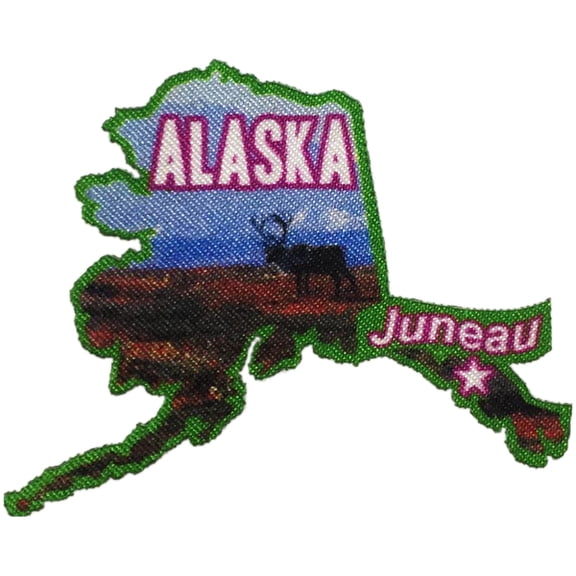 12 pieces 2" Custom Activity Scouts Applique Fun Patches - Alaska Patch