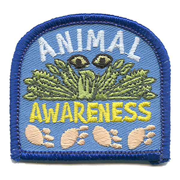 12 pieces 2" Custom Activity Scouts Applique Fun Patches - Animal Awareness Patch