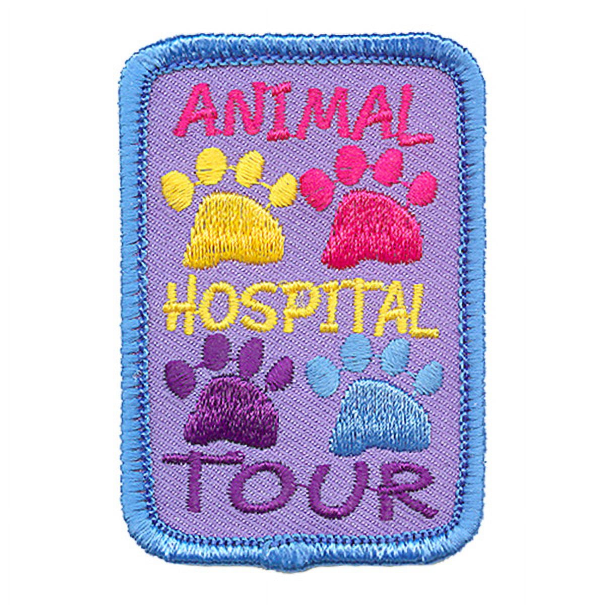 12 pieces 2" Custom Activity Scouts Applique Fun Patches - Animal Hospital Tour Patch