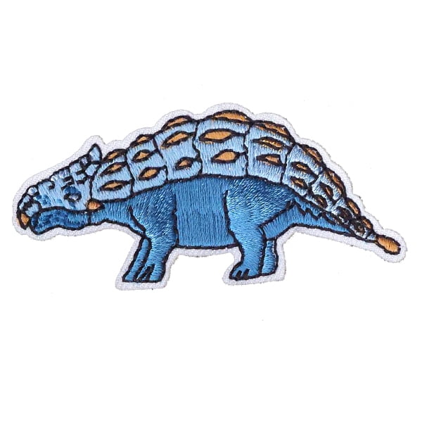 12 pieces 2" Custom Activity Scouts Applique Fun Patches - Ankylosaurus Patch