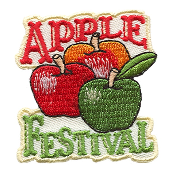 12 pieces 2" Custom Activity Scouts Applique Fun Patches - Apple Festival Patch
