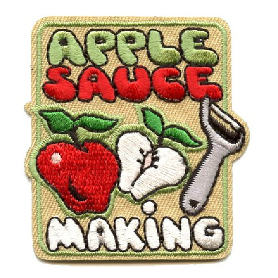 12 pieces 2" Custom Activity Scouts Applique Fun Patches - Apple Sauce Making Patch