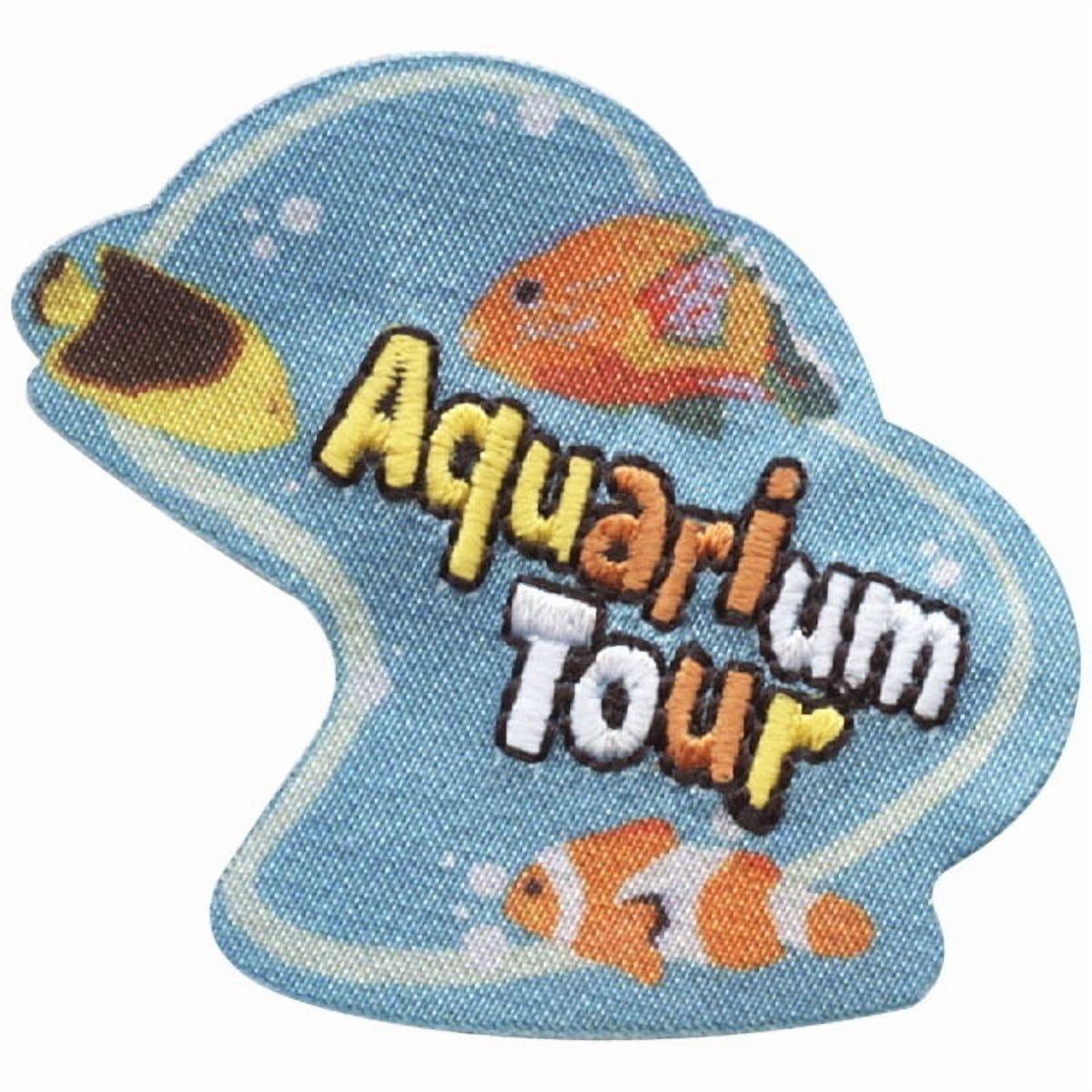12 pieces 2" Custom Activity Scouts Applique Fun Patches - Aquarium Tour Patch 2
