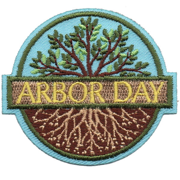 12 pieces 2" Custom Activity Scouts Applique Fun Patches - Arbor Day Patch 1