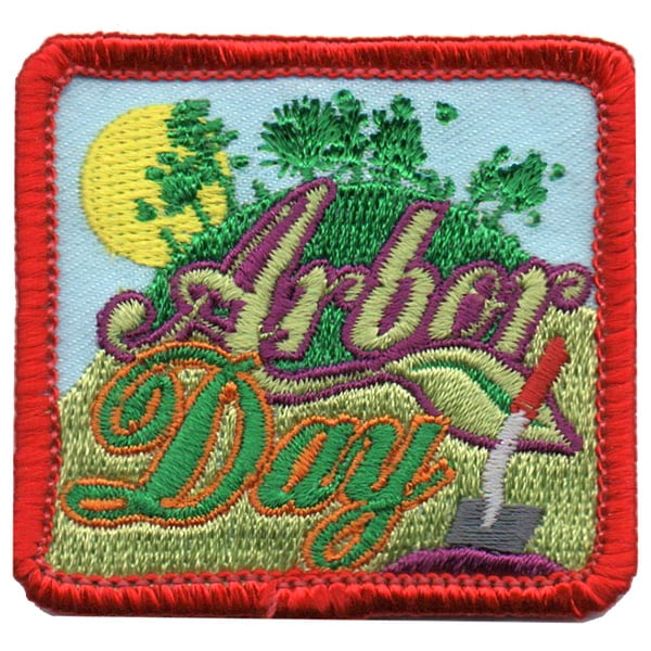 12 pieces 2" Custom Activity Scouts Applique Fun Patches - Arbor Day Patch 2