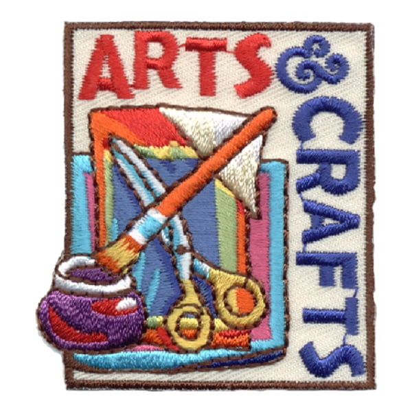 12 pieces 2" Custom Activity Scouts Applique Fun Patches - Arts & Crafts (Scissors) Patch