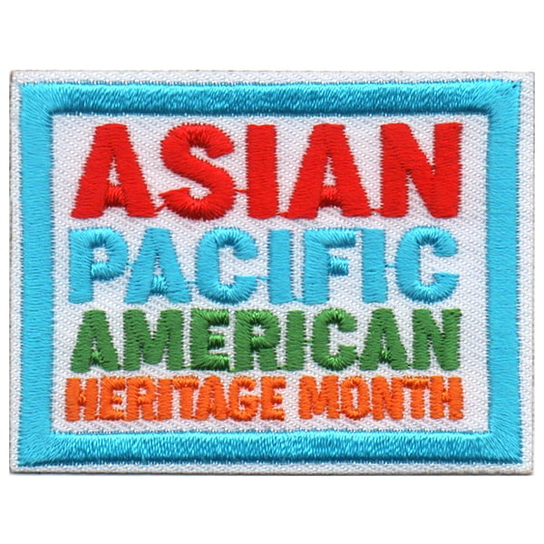 12 pieces 2" Custom Activity Scouts Applique Fun Patches - Asian Pacific American Heritag