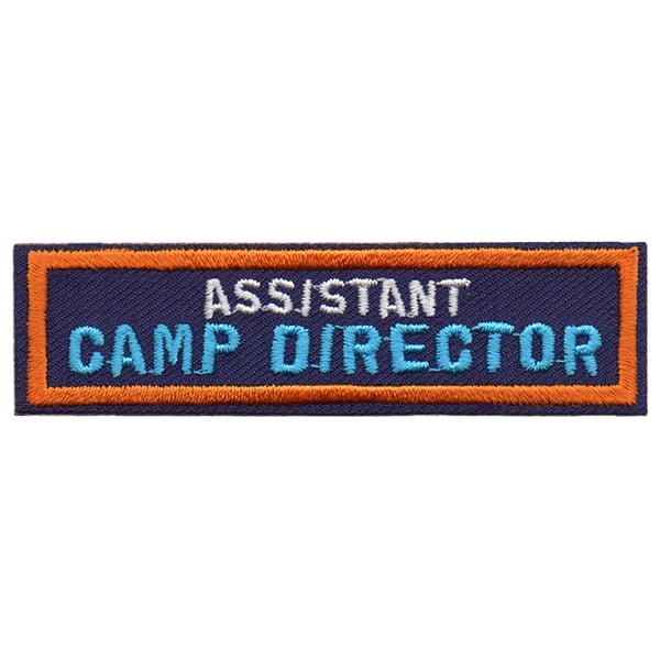 12 pieces 2" Custom Activity Scouts Applique Fun Patches - Assistant Camp Director Patch