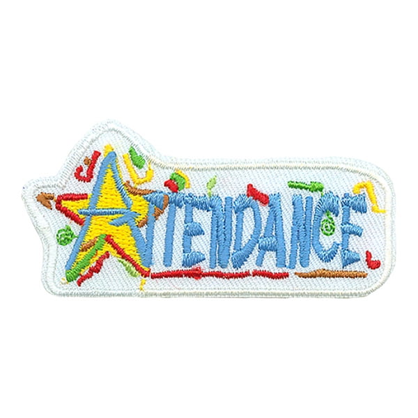 12 pieces 2" Custom Activity Scouts Applique Fun Patches - Attendance Patch