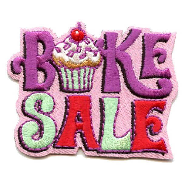 12 pieces 2" Custom Activity Scouts Applique Fun Patches - Bake Sale Patch 1