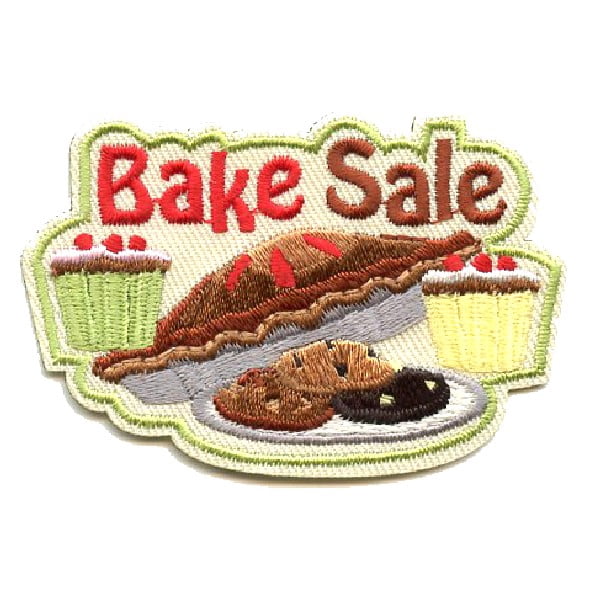 12 pieces 2" Custom Activity Scouts Applique Fun Patches - Bake Sale Patch 2