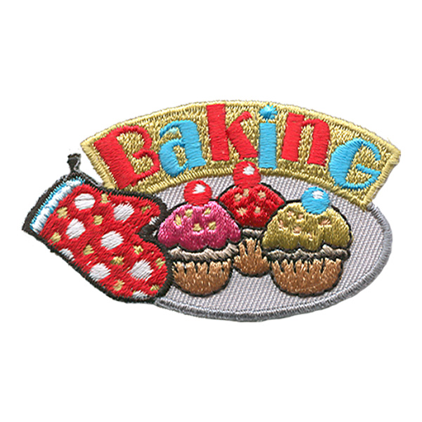 12 pieces 2" Custom Activity Scouts Applique Fun Patches - Baking Patch