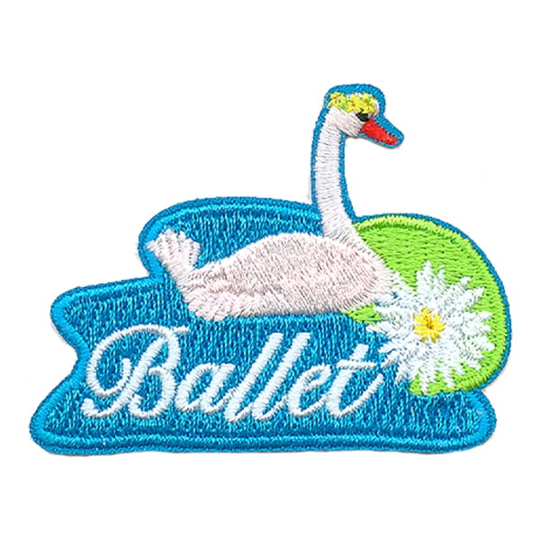 12 pieces 2" Custom Activity Scouts Applique Fun Patches - Ballet Patch