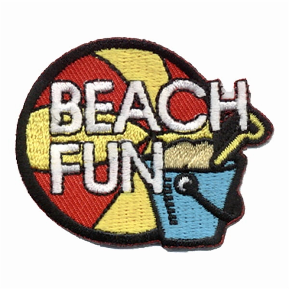 12 pieces 2" Custom Activity Scouts Applique Fun Patches - Beach Fun Patch 4
