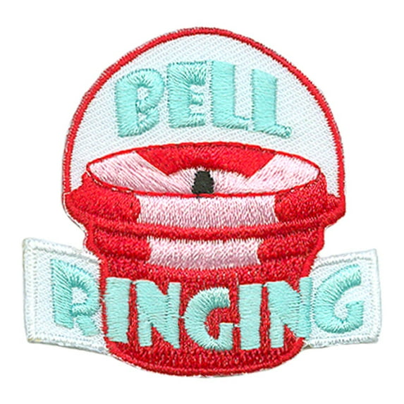 12 pieces 2" Custom Activity Scouts Applique Fun Patches - Bell Ringing Kettle Patch