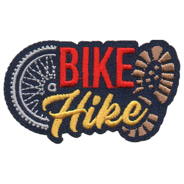 12 pieces 2" Custom Activity Scouts Applique Fun Patches - Bike Hike Patch