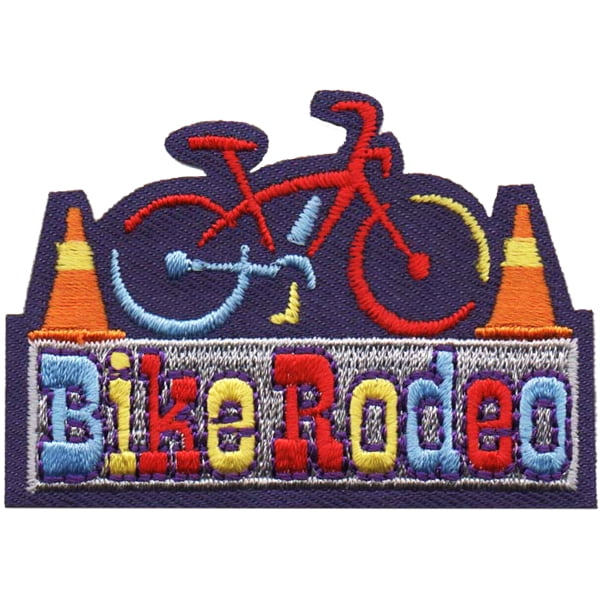 12 pieces 2" Custom Activity Scouts Applique Fun Patches - Bike Rodeo Patch