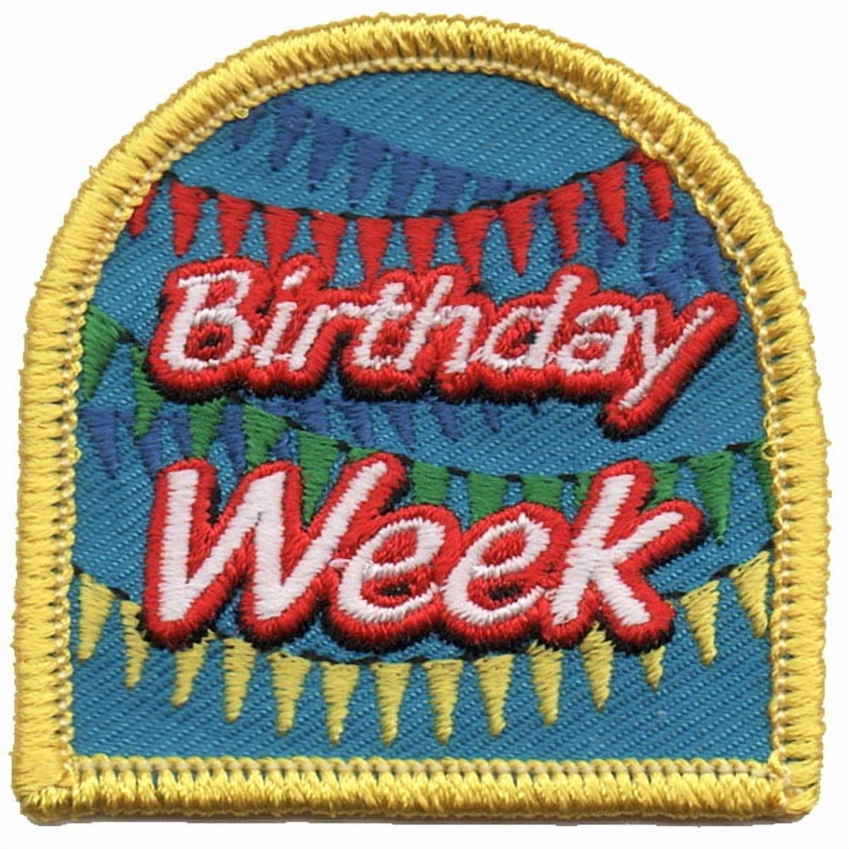 12 pieces 2" Custom Activity Scouts Applique Fun Patches - Birthday Week Patch