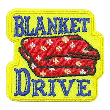 12 pieces 2" Custom Activity Scouts Applique Fun Patches - Blanket Drive Patch 1