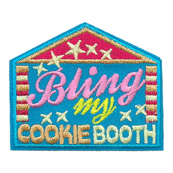 12 pieces 2" Custom Activity Scouts Applique Fun Patches - Bling My Cookie Booth Patch