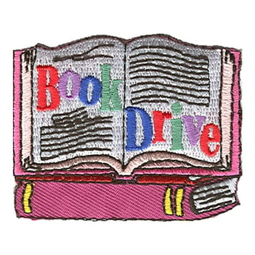 12 pieces 2" Custom Activity Scouts Applique Fun Patches - Book Drive Patch 3