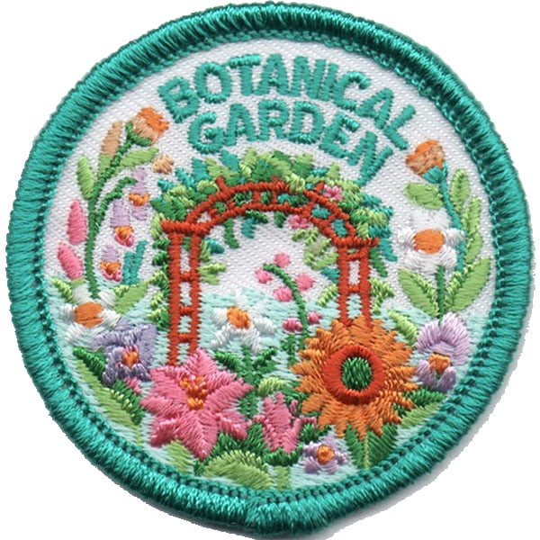 12 pieces 2" Custom Activity Scouts Applique Fun Patches - Botanical Garden Patch 1