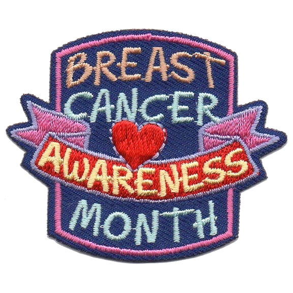 12 pieces 2" Custom Activity Scouts Applique Fun Patches - Breast Cancer Awareness Month
