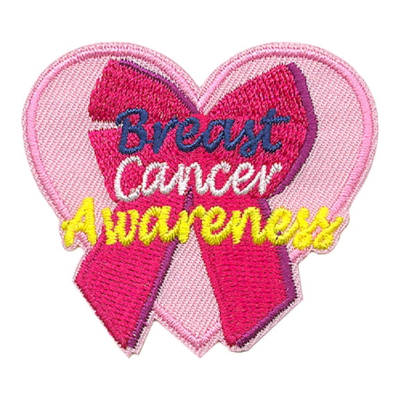 12 pieces 2" Custom Activity Scouts Applique Fun Patches - Breast Cancer Awareness Patch 2