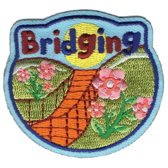 12 pieces 2" Custom Activity Scouts Applique Fun Patches - Bridging Patch