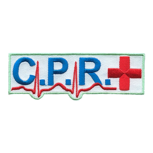 12 pieces 2" Custom Activity Scouts Applique Fun Patches - C.P.R. Patch 1