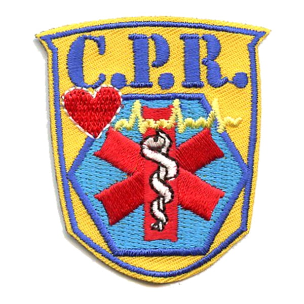 12 pieces 2" Custom Activity Scouts Applique Fun Patches - C.P.R. Patch 2
