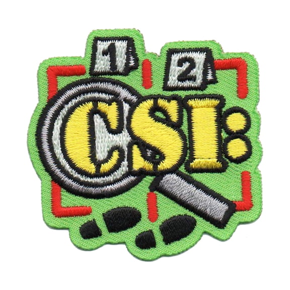 12 pieces 2" Custom Activity Scouts Applique Fun Patches - CSI Patch 3