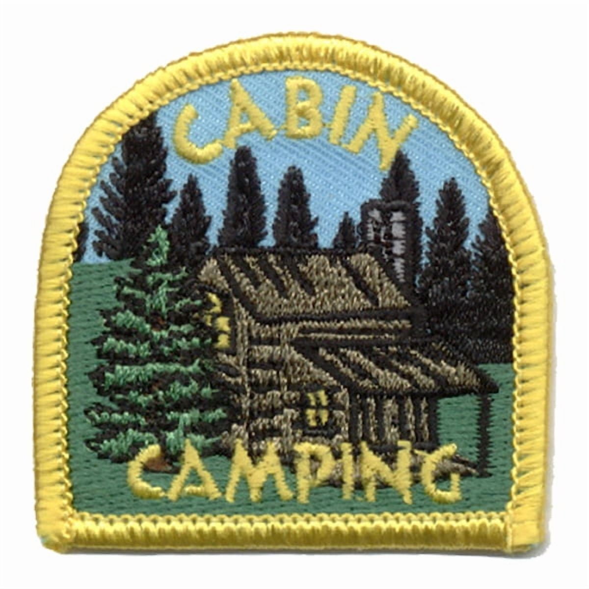 12 pieces 2" Custom Activity Scouts Applique Fun Patches - Cabin Camping (Dome) Patch