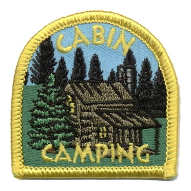12 pieces 2" Custom Activity Scouts Applique Fun Patches - Cabin Camping (Dome) Patch